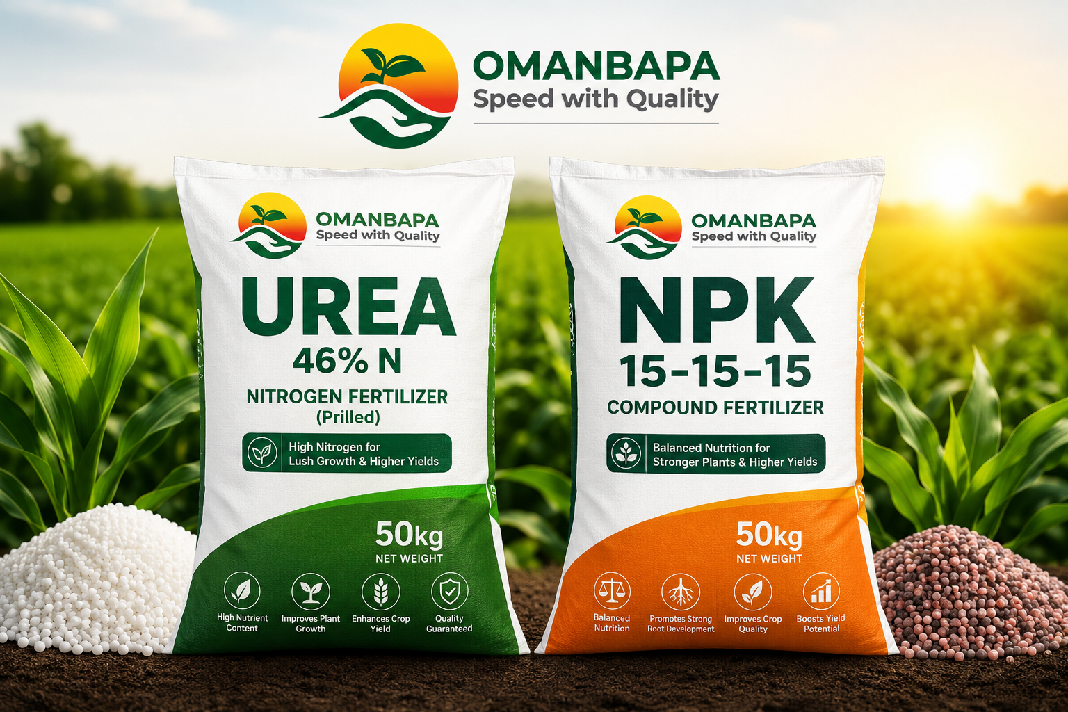 UREA 46% Nitrogen Fertilizer (50kg)